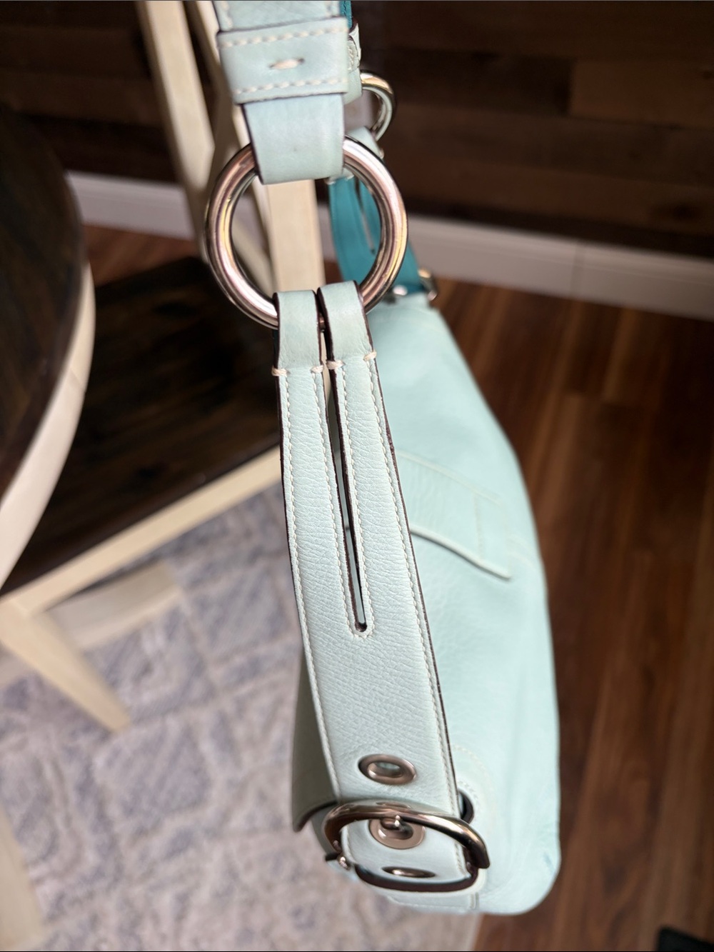 Vintage Coach SoHo HOBO RARE Light Turquoise Tiffany Blue - Picture 10 of 16